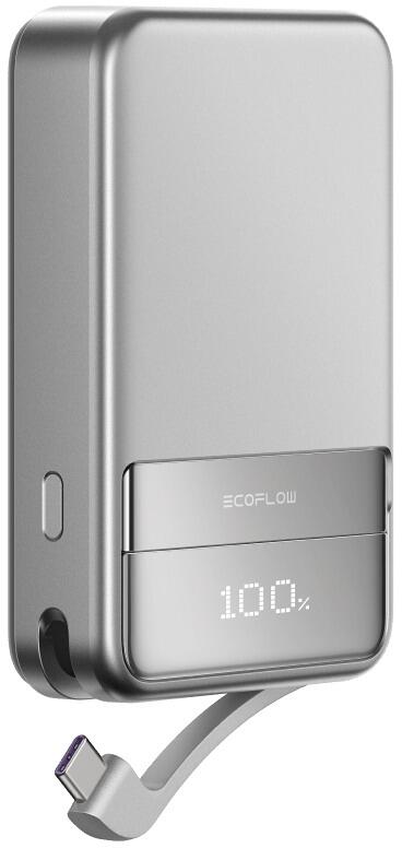EcoFlow Rapid Magnetische Powerbank, 10000mAh, silber