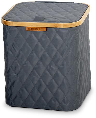 Holiday Travel Faltkorb mit Deckel, grau-meliert