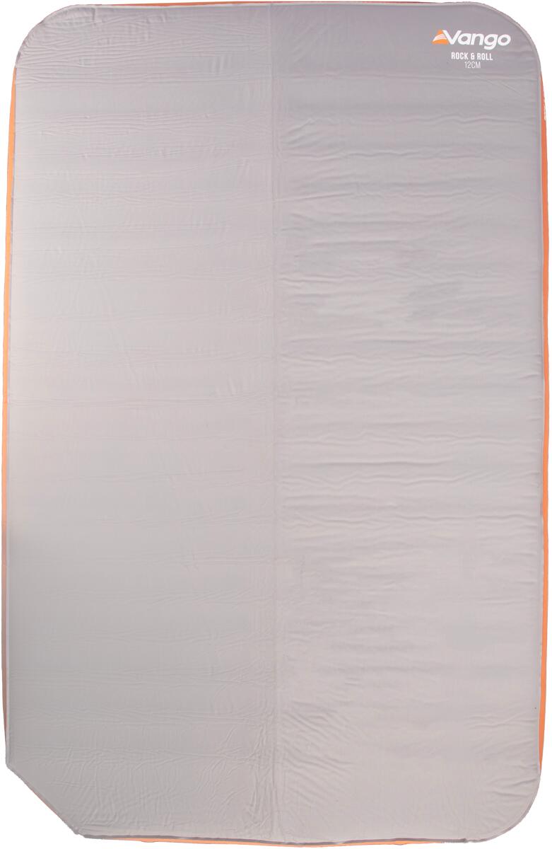 Vango Rock & Roll 12 selbstaufblasende Matratze, 180x112x12cm, Shadow Grey/Flame
