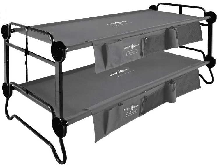 Disc-O-Bed Feldbett, 2er-Set, anthrazit, 208x100x20cm