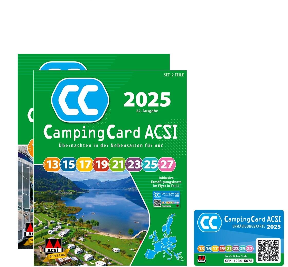 ACSI CampingCard 2025 inkl. Spezialführer bei Camping Wagner Campingzubehör