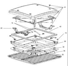 Dichtung, ohne Zwangsentlüftung - Dometic Ersatzteil-Nr. 4460000053 - für Mini Heki