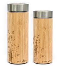 Pandoo Thermoflasche mit Teesieb, Bambus