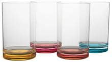 Gimex Colour Line Wasserglas, 4er Set, 320ml, Rainbow