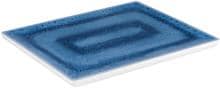 APS Blue Ocean Servierplatte, 26,5x32,5cm, weiß/blau