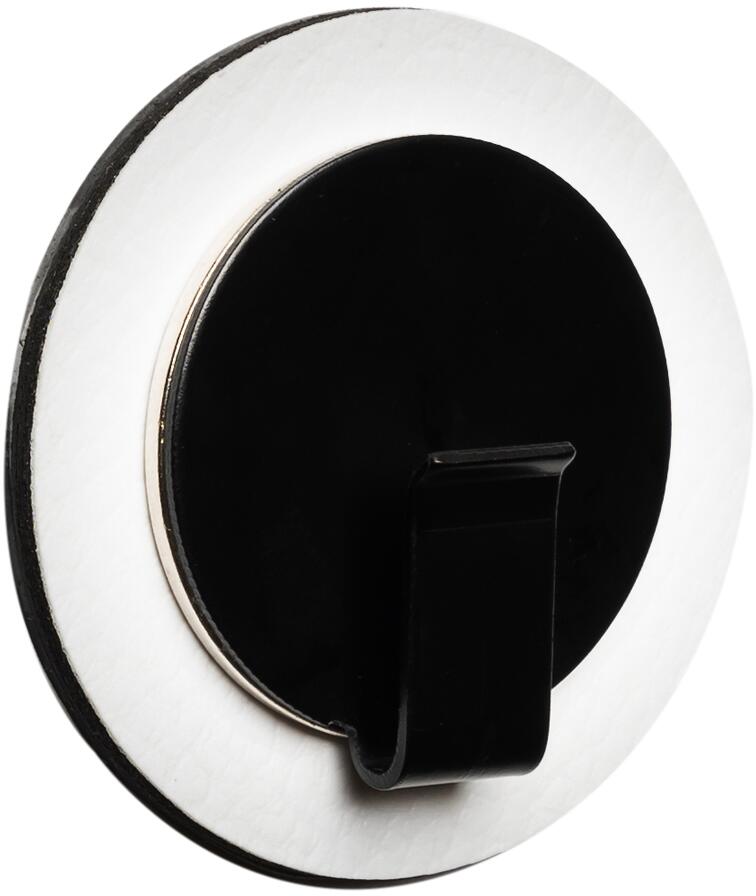 silwy Clever Magnet-Haken, inkl. Metall-Nano-Gel-Pad, schwarz/weiß