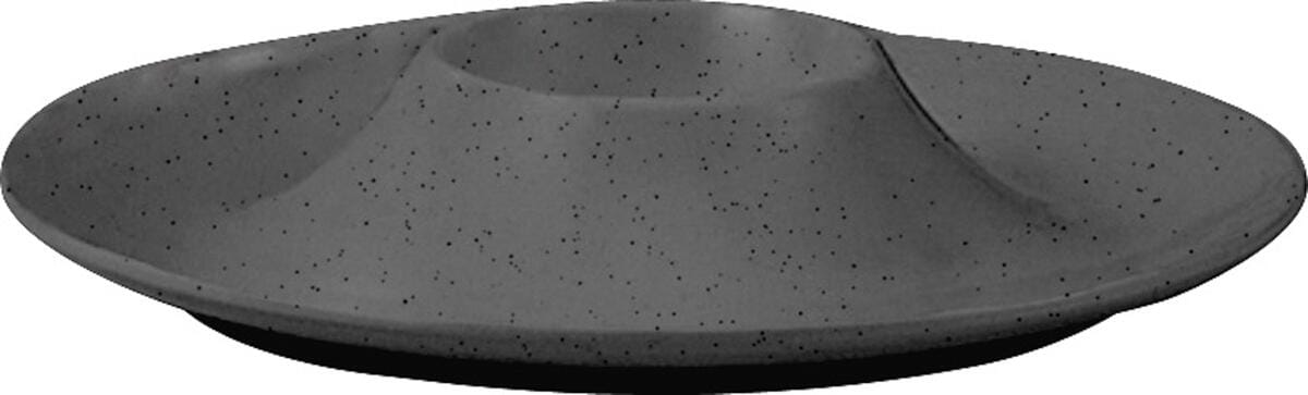 Brunner Dolomit Eierbecher, schwarz/grau