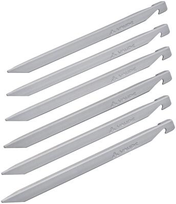 Vaude V Peg Zeltheringe, 6er-Set, grau