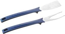 Cadac Nylon-Grillbesteck mit magnetischen Soft-Grip-Griffen, blau