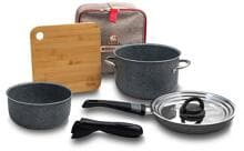 Beaver Brand INDUKOCH Kochgeschirr Set, grau