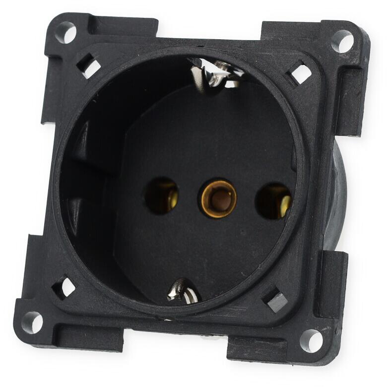 Inprojal System 20.000 Steckdose Schuko, 230V, schwarz
