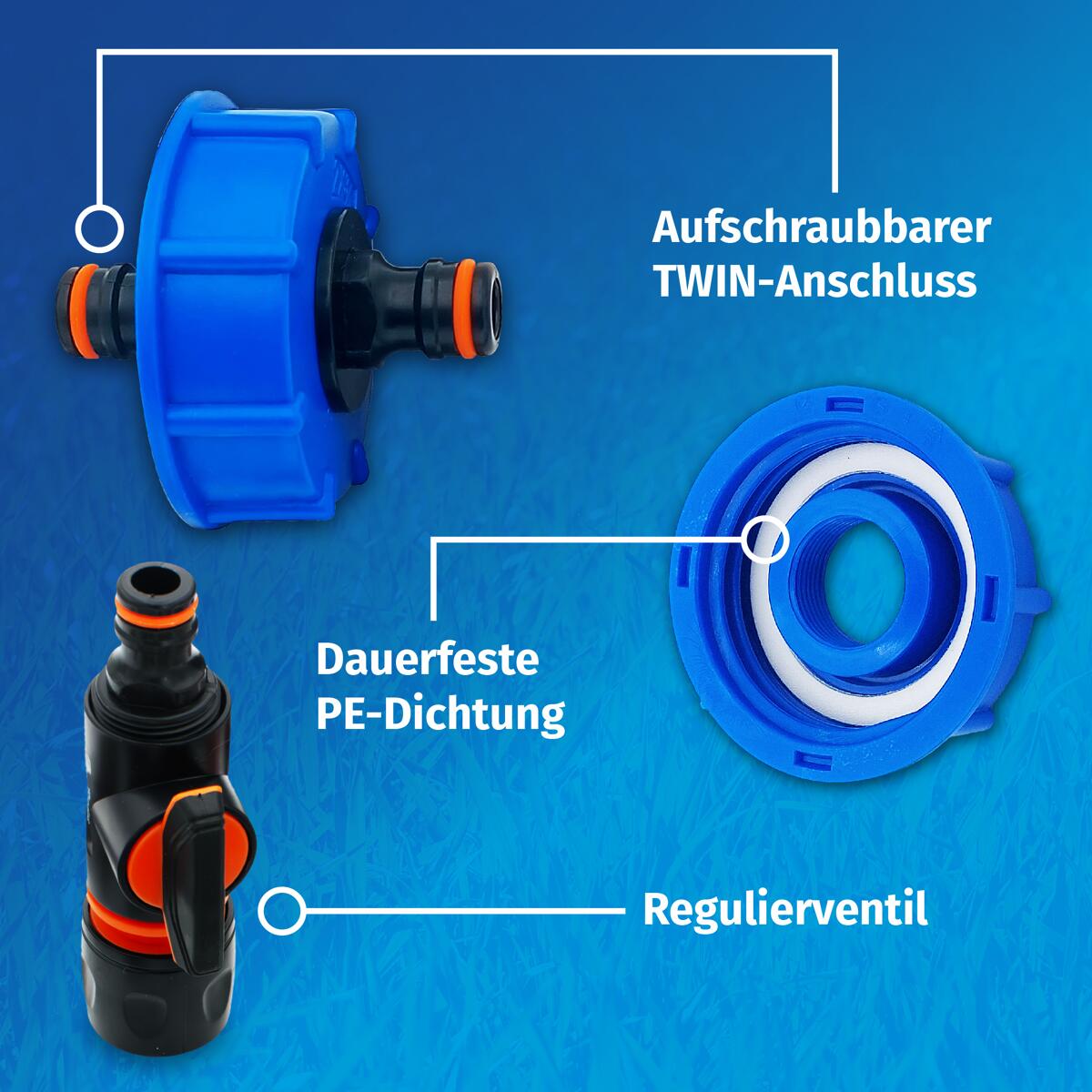 Orus Einfüllstutzen Wasser Frischwassertank Plus Tankdeckel mit, einfüllstutzen