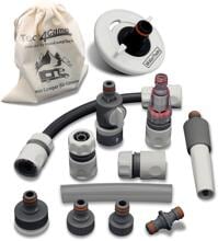 MaJoCompTec® CONNECT-30 Anschluss-Set für Tankdeckel 3-Pin D:78, weiß