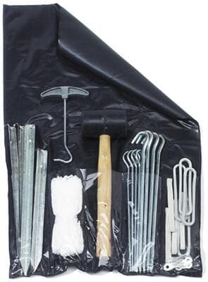 Zeltzubehörset, 34-teilig