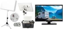 EasyFind Traveller Kit II Tripod TV inkl. Falcon Camping Set