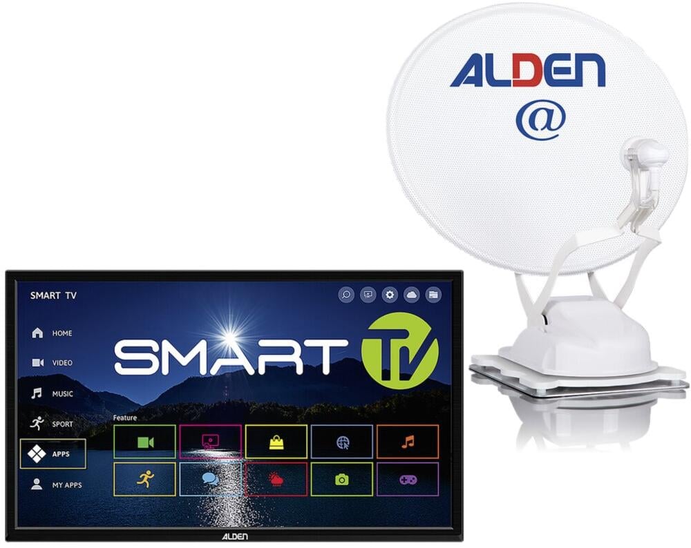 ALDEN Onelight@ 60 HD EVO inkl. S.S.C. HD-Steuermodul & Smartwide TV 22", Ultrawhite