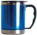 BasicNature Mug Thermobecher Edelstahl, 0.42 L, blau