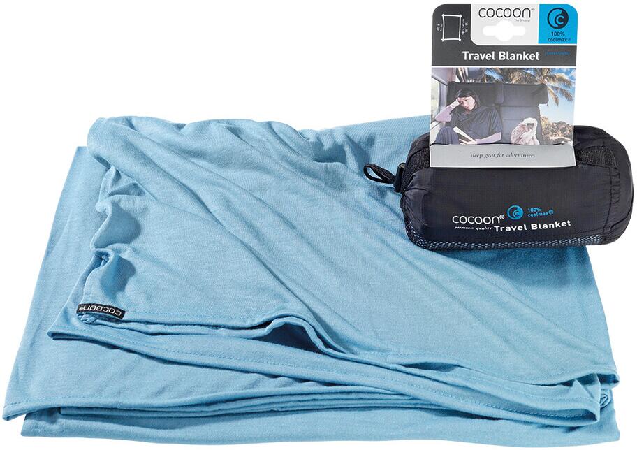 Cocoon Coolmax Reisedecke, 180x140cm, hellblau bei Camping Wagner ...