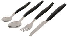 Outwell Besteckset-Box, 16-teilig, Edelstahl, schwarz