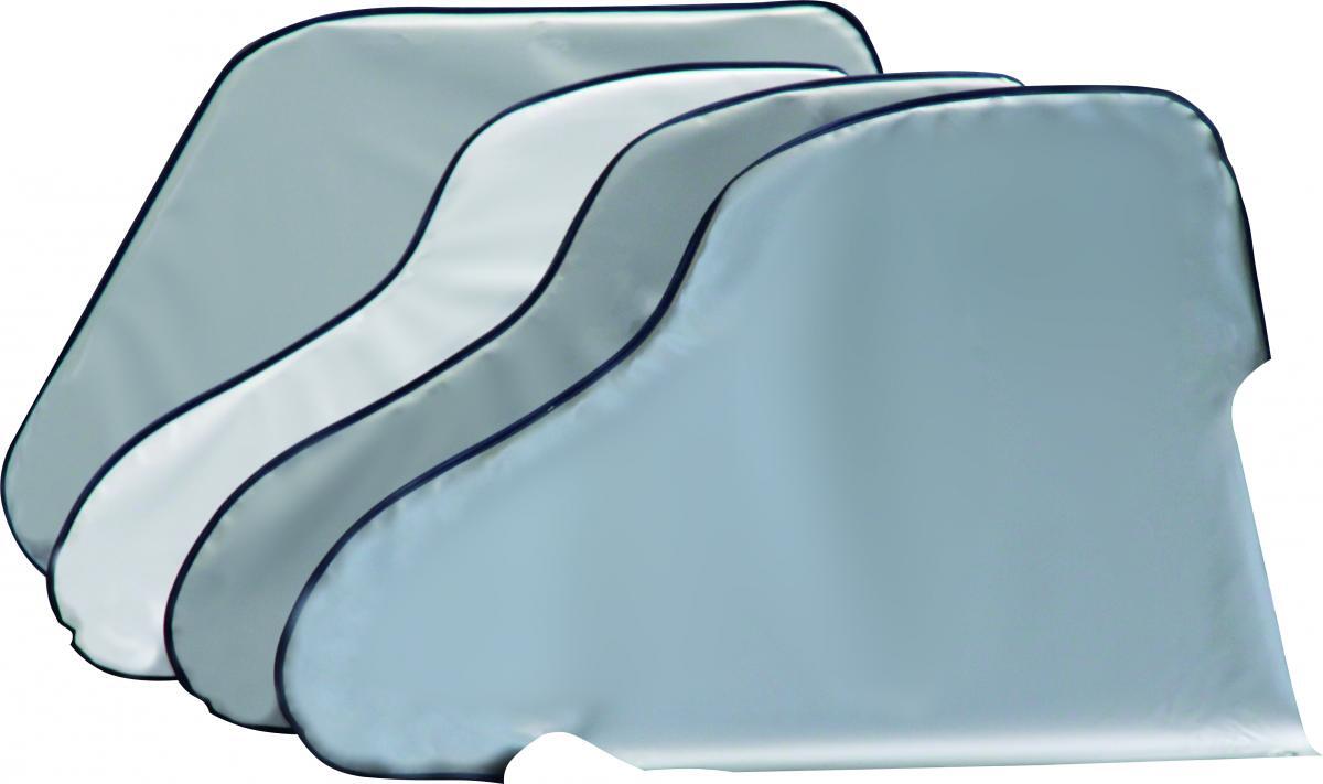 Hindermann Deichselhaube aus Folie, Gr. 12, grau