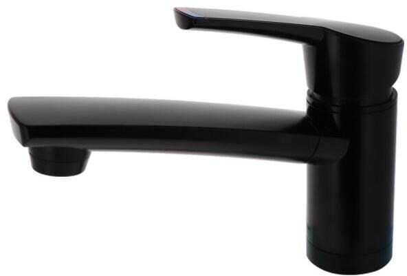 Comet Como Compact Einhebelmischer, Ø33mm, 140mm, Nylonflexschläuche, Mikroschalter, schwarz/matt