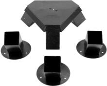 Vivere Steel Tripod Brakits DIY-Hängestuhlständer, Stahl, schwarz