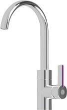 Comet Lucca Einhebelmischer, Ø33mm, Nylonflexschlauch, Mikroschalter, oval, chrom