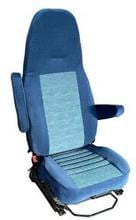 Schonbezug für Aguti-Sitze mit aufgesteckten Kopfstützen - Blau / Grau