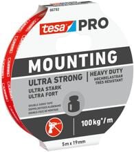tesa Pro Mounting Klebeband, doppelseitig, Ultra Strong