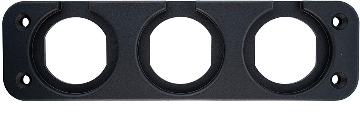 tigerexped Einbaublende für 1 1/8"" Messgeräte und Steckdosen, dreifach