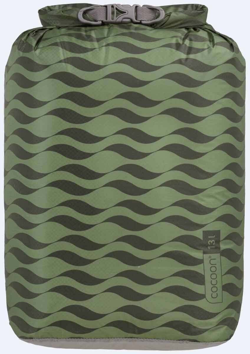 Cocoon Ultralight Drybag, 13l, green waves