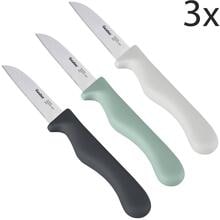 Metaltex Basic Schälmesser, 8cm, 3er-Set