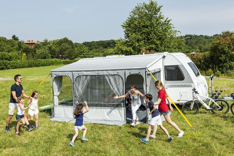 Fiamma Caravanstore ZIP 550 XL Markise, Royal Blue, 550cm
