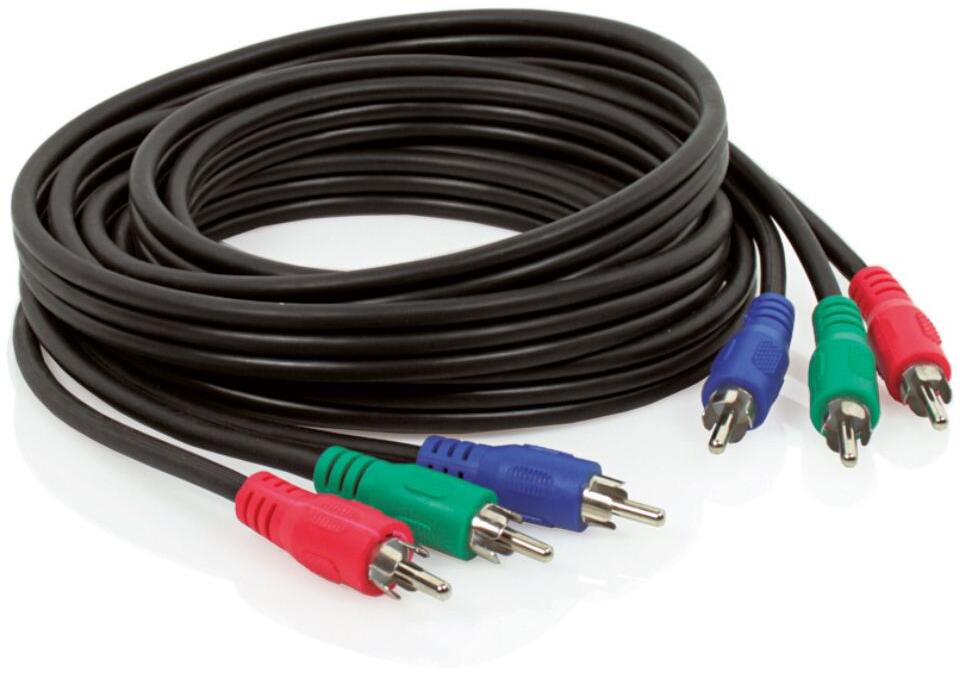 Caratec Component Video-Leitung 75 Ohm, 3 m, Cinch-Cinch-Stecker