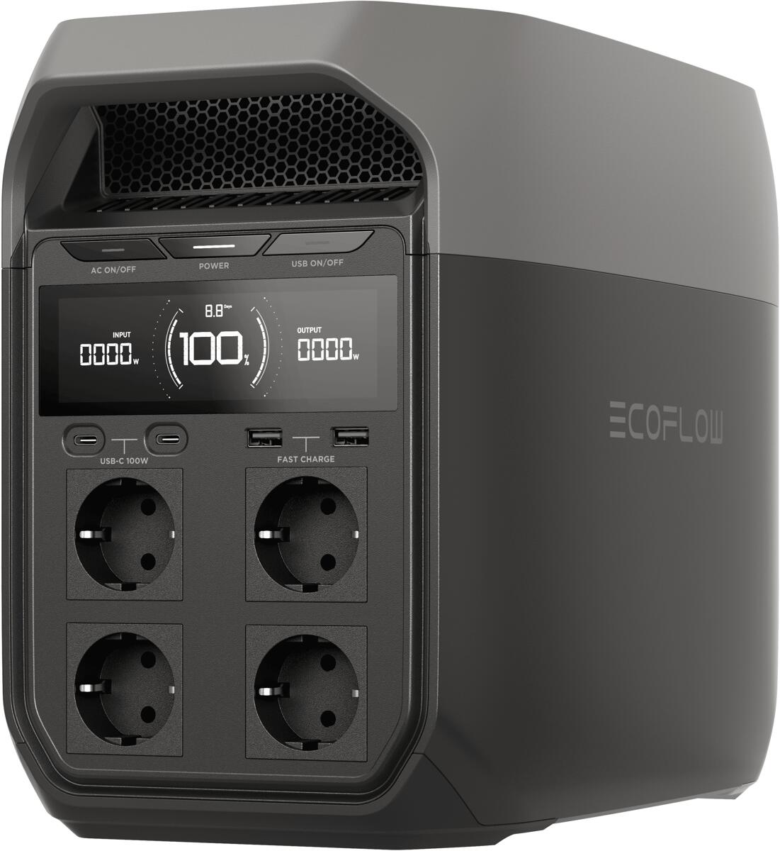 EcoFlow Delta 3 Lithium-Powerstation, 1024Wh