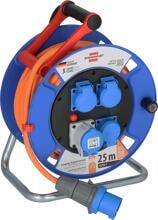 Brennenstuhl Garant CEE IP44 Camping-/Maritim Kabeltrommel 25m H07RN-F 3G2,5, 1xCEE230V/16A, 3xSchutzkontakt-Steckdosen