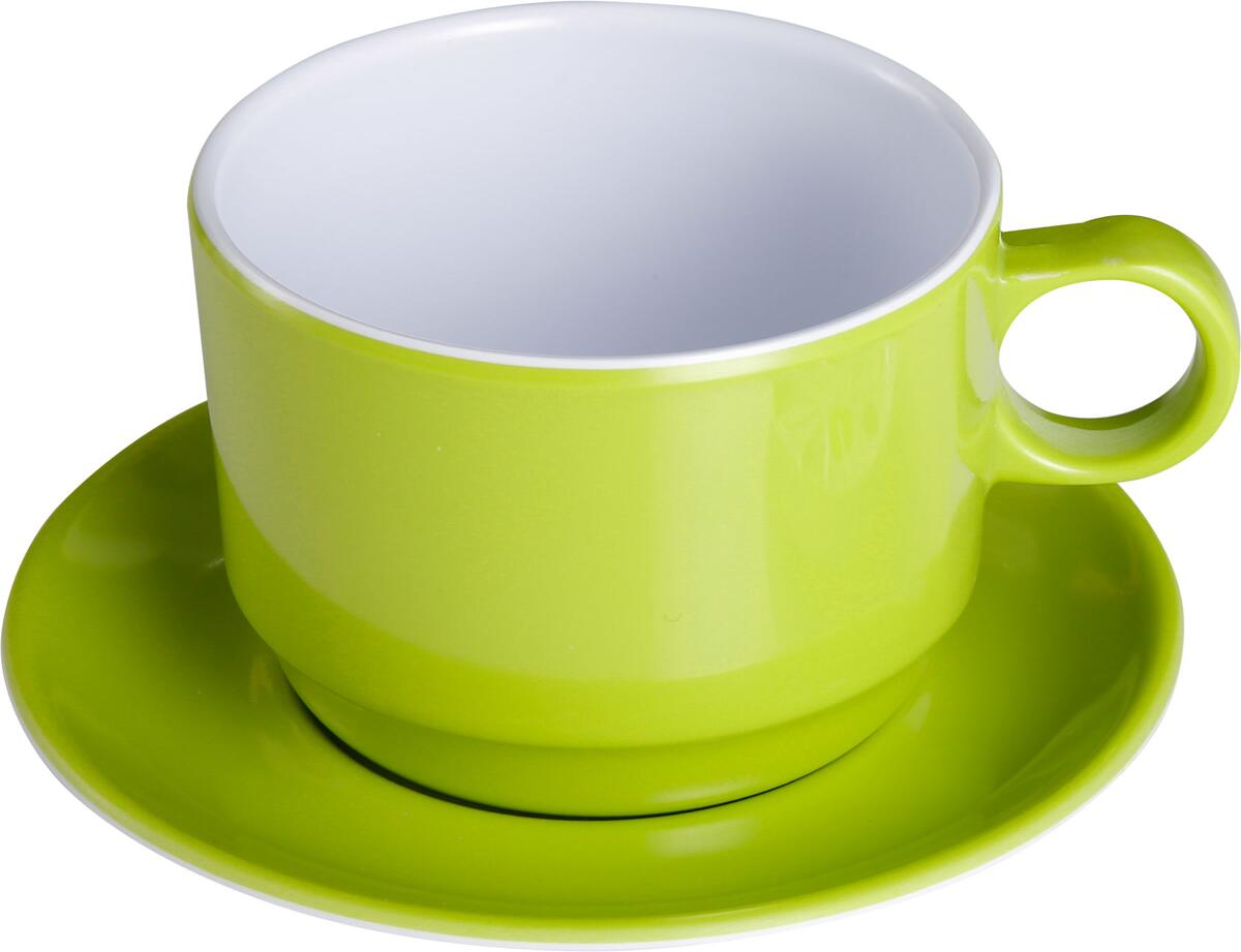 Brunner Space Tasse mit Untertasse und Deckel, 300ml