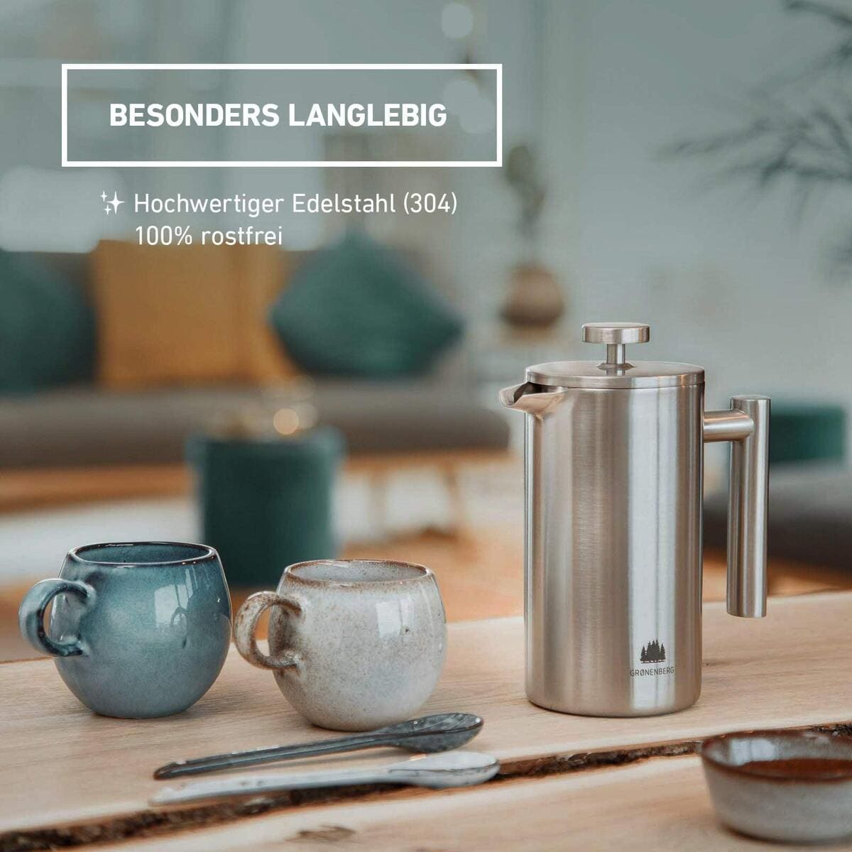 Groenenberg French Press, 600ml bei Camping Wagner Campingzubehör