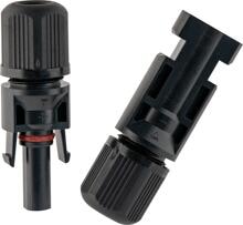 Antarion Solar Schnellverbinder, MC4-Format, 2 Stück, schwarz