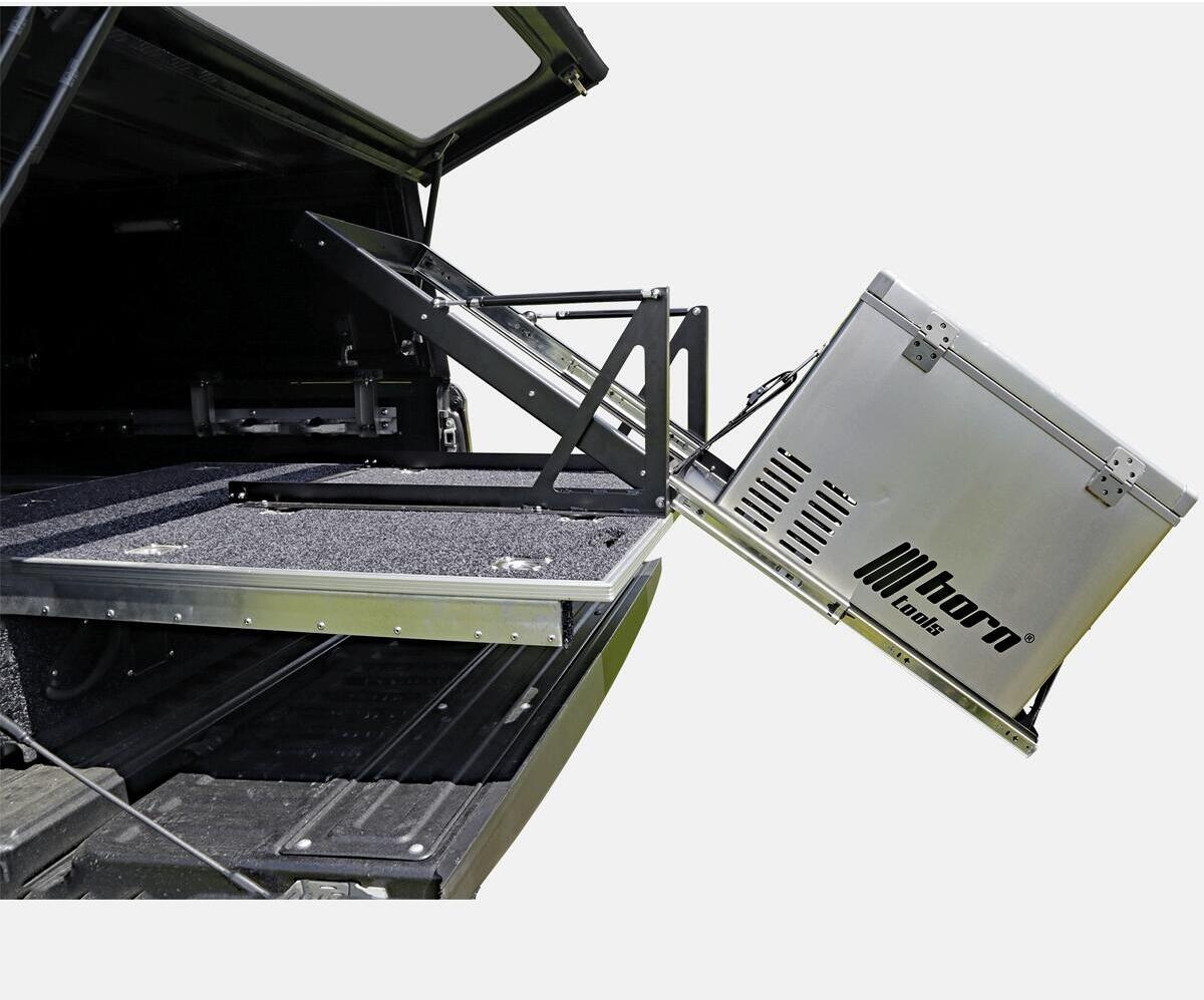 horntools Kühlbox Auszug, 750x430mm, kippbar, Aluminium