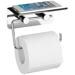 Wenko Toilettenpapierhalter mit Smartphone-Ablage, Edelstahl
