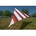 Bent Zip Canvas verbindbares Sonnensegel, 250x250cm, stripe white