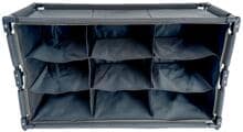 Camp4 Box 9 Schuhschrank, 9 Fächer, dunkelgrau