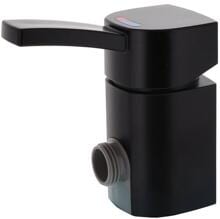 Comet Capri Einhebelmischer, Ø33mm, Nylonflexschläuche, Duschanschluss ½", schwarz