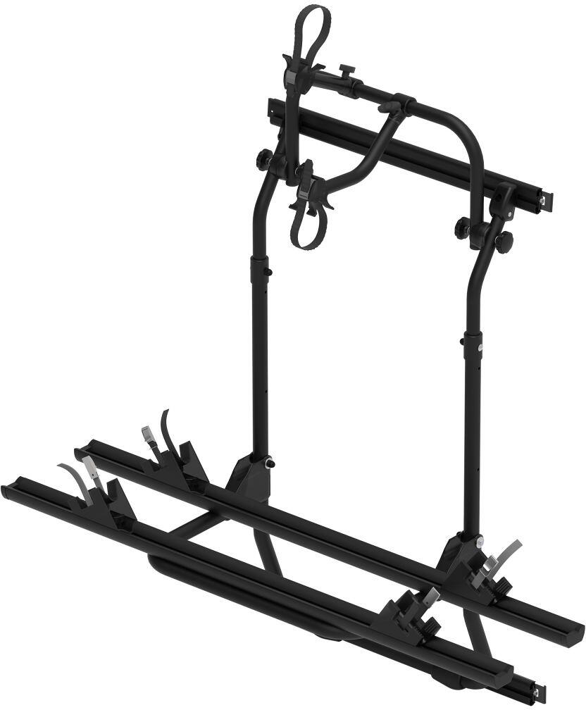 EuroCarry Fahrradträger für VW Crafter ab Bj. 2017, Hecktür, 2 Fahrräder, schwarz
