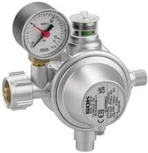 GOK Gasregler EN61-DS (KLF x G1/4LH-KN UEDS SBS Man.), 1,5kg/h, 50mbar, gerade