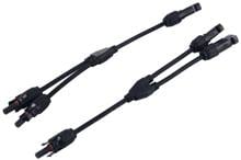 Antarion Solar-Schnellverbinder, Splitterpaar, Typ Y, schwarz