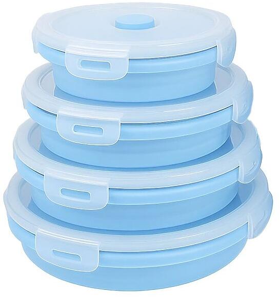 RYF Juno Faltboxen-Set, Silikon, 4-teilig, himmelblau