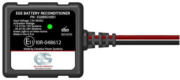 EG Electronics Batterie HD-1224 Aufbereiter, schwarz