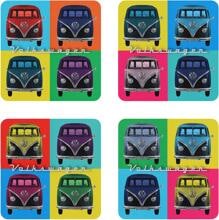 VW Collection T1 Untersetzer, multicolor